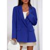 imagePRETTYGARDEN Fall 2025 Blazers for Women Business Casual Long Sleeve Lapel Pockets Dressy Suit Jackets Work Office ClothesRoyal Blue