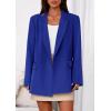 imagePRETTYGARDEN Fall 2025 Blazers for Women Business Casual Long Sleeve Lapel Pockets Dressy Suit Jackets Work Office ClothesRoyal Blue