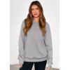 imagePRETTYGARDEN Hoodies for Women Oversized Pullover Sweatshirts 2025 Ruched Long Sleeve Casual Tops Fall Fashion Y2K ClothesGrey