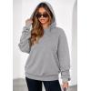 imagePRETTYGARDEN Hoodies for Women Oversized Pullover Sweatshirts 2025 Ruched Long Sleeve Casual Tops Fall Fashion Y2K ClothesGrey