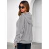 imagePRETTYGARDEN Hoodies for Women Oversized Pullover Sweatshirts 2025 Ruched Long Sleeve Casual Tops Fall Fashion Y2K ClothesGrey