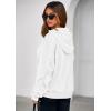 imagePRETTYGARDEN Hoodies for Women Oversized Pullover Sweatshirts 2025 Ruched Long Sleeve Casual Tops Fall Fashion Y2K ClothesWhite
