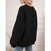 imagePRETTYGARDEN Oversized Sweatshirt for Women Fall Outfits 2025 Crewneck Long Sleeve Tops Fleece Pullover Winter ClothingBlack