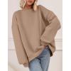 imagePRETTYGARDEN Oversized Sweatshirt for Women Fall Outfits 2025 Crewneck Long Sleeve Tops Fleece Pullover Winter ClothingCoffee