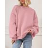 imagePRETTYGARDEN Oversized Sweatshirt for Women Fall Outfits 2025 Crewneck Long Sleeve Tops Fleece Pullover Winter ClothingPink