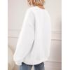 imagePRETTYGARDEN Oversized Sweatshirt for Women Fall Outfits 2025 Crewneck Long Sleeve Tops Fleece Pullover Winter ClothingWhite