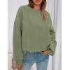 imagePRETTYGARDEN Sweatshirt for Women Oversized Crewneck Long Sleeve Pullover Fleece Top 2025 Fall Winter Fashion Outfits ClothesForest Green