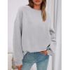 imagePRETTYGARDEN Sweatshirt for Women Oversized Crewneck Long Sleeve Pullover Fleece Top 2025 Fall Winter Fashion Outfits ClothesGrey