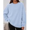 imagePRETTYGARDEN Sweatshirt for Women Oversized Crewneck Long Sleeve Pullover Fleece Top 2025 Fall Winter Fashion Outfits ClothesLight Blue