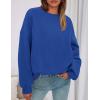 imagePRETTYGARDEN Sweatshirt for Women Oversized Crewneck Long Sleeve Pullover Fleece Top 2025 Fall Winter Fashion Outfits ClothesRoyal Blue