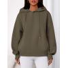 imagePRETTYGARDEN Womens 2025 Fall Fashion Oversized Hoodies Sweatshirt Fleece Long Sleeve Going Out Tops Trendy Winter ClothingArmy Green