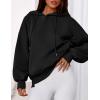 imagePRETTYGARDEN Womens 2025 Fall Fashion Oversized Hoodies Sweatshirt Fleece Long Sleeve Going Out Tops Trendy Winter ClothingBlack