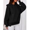 imagePRETTYGARDEN Womens 2025 Fall Fashion Oversized Hoodies Sweatshirt Fleece Long Sleeve Going Out Tops Trendy Winter ClothingBlack