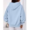 imagePRETTYGARDEN Womens 2025 Fall Fashion Oversized Hoodies Sweatshirt Fleece Long Sleeve Going Out Tops Trendy Winter ClothingLight Blue