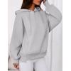 imagePRETTYGARDEN Womens 2025 Fall Fashion Oversized Hoodies Sweatshirt Fleece Long Sleeve Going Out Tops Trendy Winter ClothingLight Grey