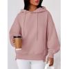 imagePRETTYGARDEN Womens 2025 Fall Fashion Oversized Hoodies Sweatshirt Fleece Long Sleeve Going Out Tops Trendy Winter ClothingPink