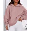imagePRETTYGARDEN Womens 2025 Fall Fashion Oversized Hoodies Sweatshirt Fleece Long Sleeve Going Out Tops Trendy Winter ClothingPink