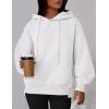 imagePRETTYGARDEN Womens 2025 Fall Fashion Oversized Hoodies Sweatshirt Fleece Long Sleeve Going Out Tops Trendy Winter ClothingWhite