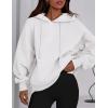 imagePRETTYGARDEN Womens 2025 Fall Fashion Oversized Hoodies Sweatshirt Fleece Long Sleeve Going Out Tops Trendy Winter ClothingWhite