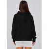 imagePRETTYGARDEN Womens 2025 Fall Hooded Sweatshirts Long Sleeve Half Zip Cropped Hoodies Pullover Winter Fashion ClothesStyle 2black