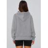 imagePRETTYGARDEN Womens 2025 Fall Hooded Sweatshirts Long Sleeve Half Zip Cropped Hoodies Pullover Winter Fashion ClothesStyle 2grey