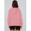 imagePRETTYGARDEN Womens 2025 Fall Hooded Sweatshirts Long Sleeve Half Zip Cropped Hoodies Pullover Winter Fashion ClothesStyle 2pink