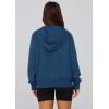 imagePRETTYGARDEN Womens 2025 Fall Hooded Sweatshirts Long Sleeve Half Zip Cropped Hoodies Pullover Winter Fashion ClothesStyle 3dark Blue
