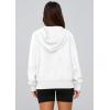 imagePRETTYGARDEN Womens 2025 Fall Hooded Sweatshirts Long Sleeve Half Zip Cropped Hoodies Pullover Winter Fashion ClothesStyle 3white