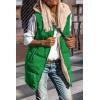 imagePRETTYGARDEN Womens 2025 Fall Reversible Long Vests Sleeveless Fleece Jacket Zip Up Hoodie Pockets Warm Coat Winter ClothingGreen