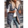 imagePRETTYGARDEN Womens 2025 Fall Reversible Long Vests Sleeveless Fleece Jacket Zip Up Hoodie Pockets Warm Coat Winter ClothingGrey Blue