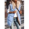 imagePRETTYGARDEN Womens 2025 Fall Reversible Long Vests Sleeveless Fleece Jacket Zip Up Hoodie Pockets Warm Coat Winter ClothingLight Blue