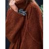 imagePRETTYGARDEN Womens 2025 Fall Turtleneck Oversized Sweaters Long Sleeve Chunky Knit Pullover Tops Winter Fashion ClothesBrick Red