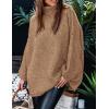imagePRETTYGARDEN Womens 2025 Fall Turtleneck Oversized Sweaters Long Sleeve Chunky Knit Pullover Tops Winter Fashion ClothesCamel