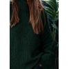 imagePRETTYGARDEN Womens 2025 Fall Turtleneck Oversized Sweaters Long Sleeve Chunky Knit Pullover Tops Winter Fashion ClothesDark Green
