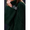 imagePRETTYGARDEN Womens 2025 Fall Turtleneck Oversized Sweaters Long Sleeve Chunky Knit Pullover Tops Winter Fashion ClothesDark Green