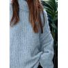 imagePRETTYGARDEN Womens 2025 Fall Turtleneck Oversized Sweaters Long Sleeve Chunky Knit Pullover Tops Winter Fashion ClothesLight Blue