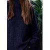 imagePRETTYGARDEN Womens 2025 Fall Turtleneck Oversized Sweaters Long Sleeve Chunky Knit Pullover Tops Winter Fashion ClothesNavy Blue