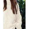 imagePRETTYGARDEN Womens 2025 Fall Turtleneck Oversized Sweaters Long Sleeve Chunky Knit Pullover Tops Winter Fashion ClothesWhite