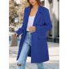 imagePRETTYGARDEN Womens 2025 Spring Fall Long Blazer Jackets Long Sleeve Lapel Pockets Loose Fit Work Casual Blazers OuterwearRoyal Blue