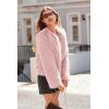 imagePRETTYGARDEN Womens 2025 Winter Coats Fleece Cropped Jacket Faux Fur Long Sleeve Pockets Shaggy Warm Outerwear Fall ClothesPink
