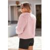 imagePRETTYGARDEN Womens 2025 Winter Coats Fleece Cropped Jacket Faux Fur Long Sleeve Pockets Shaggy Warm Outerwear Fall ClothesPink
