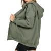 imagePRETTYGARDEN Womens 2025 Zip Up Y2K Hoodies Casual Long Sleeve Sweatshirts Fall Spring Track Jackets with PocketsGrey Green