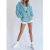 imagePRETTYGARDEN Womens 2025 Zip Up Y2K Hoodies Casual Long Sleeve Sweatshirts Fall Spring Track Jackets with PocketsLake Blue
