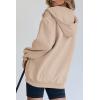imagePRETTYGARDEN Womens 2025 Zip Up Y2K Hoodies Casual Long Sleeve Sweatshirts Fall Spring Track Jackets with PocketsLight Khaki