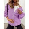 imagePRETTYGARDEN Womens 2025 Zip Up Y2K Hoodies Casual Long Sleeve Sweatshirts Fall Spring Track Jackets with PocketsLight Purple