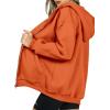 imagePRETTYGARDEN Womens 2025 Zip Up Y2K Hoodies Casual Long Sleeve Sweatshirts Fall Spring Track Jackets with PocketsOrange