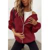 imagePRETTYGARDEN Womens 2025 Zip Up Y2K Hoodies Casual Long Sleeve Sweatshirts Fall Spring Track Jackets with PocketsRed