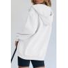 imagePRETTYGARDEN Womens 2025 Zip Up Y2K Hoodies Casual Long Sleeve Sweatshirts Fall Spring Track Jackets with PocketsWhite