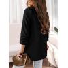 imagePRETTYGARDEN Womens Casual Blazer 2025 Spring Fall Fashion Long Sleeve Open Front Work Office Suit JacketsBlack