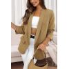 imagePRETTYGARDEN Womens Casual Blazer 2025 Spring Fall Fashion Long Sleeve Open Front Work Office Suit JacketsKhaki